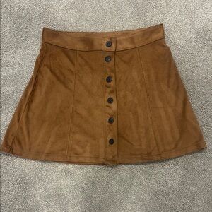 American Eagle Outfitters Brown Tan Mini A-Line Skirt